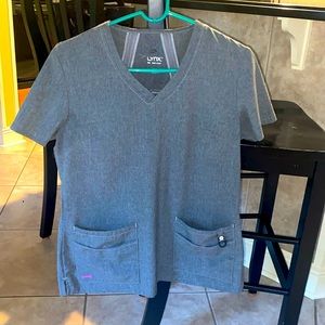 Lynx gray scrub top